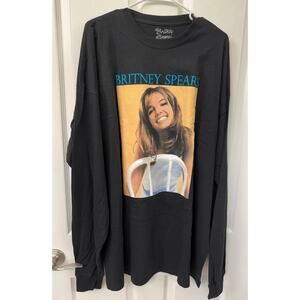 Britney Spears, Long Sleeve T-shirt, Black, Size 0/0TG (L)